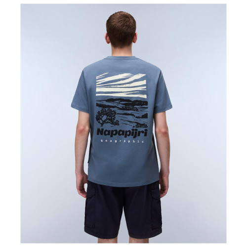 Napapijri Ανδρική κοντομάνικη μπλούζα S-Vignoni Back Print